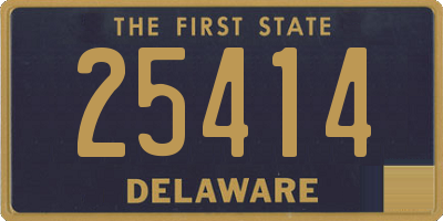 DE license plate 25414