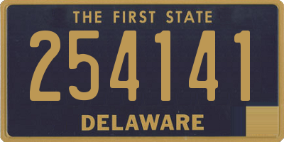 DE license plate 254141