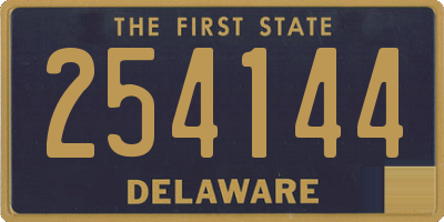 DE license plate 254144
