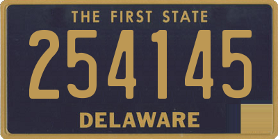 DE license plate 254145