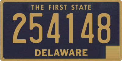 DE license plate 254148