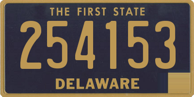 DE license plate 254153