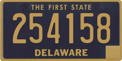 DE license plate 254158