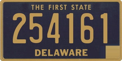 DE license plate 254161