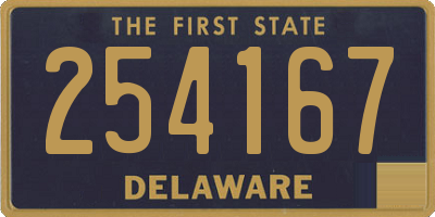 DE license plate 254167
