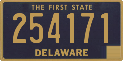DE license plate 254171