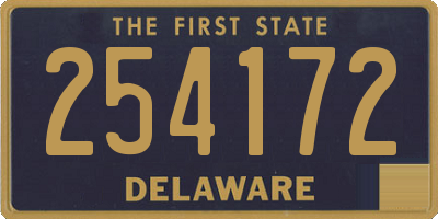 DE license plate 254172