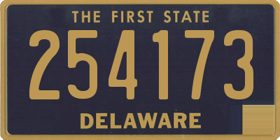 DE license plate 254173
