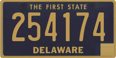 DE license plate 254174