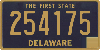 DE license plate 254175