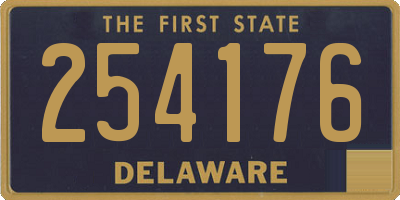 DE license plate 254176