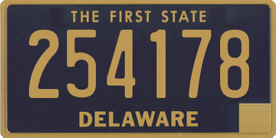 DE license plate 254178
