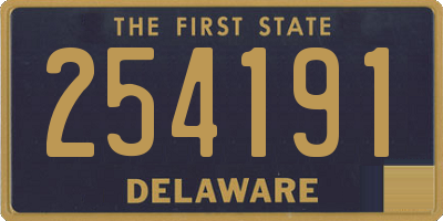 DE license plate 254191