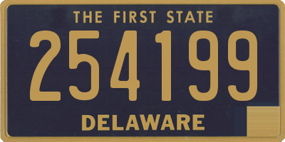 DE license plate 254199