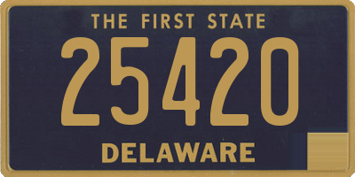 DE license plate 25420