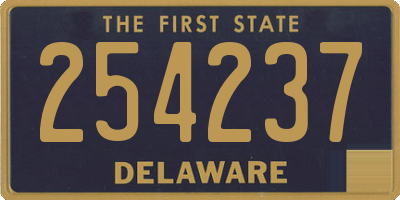 DE license plate 254237