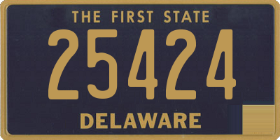 DE license plate 25424