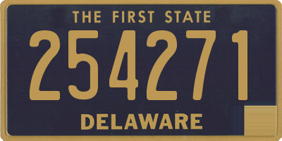 DE license plate 254271