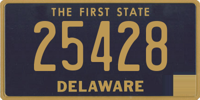 DE license plate 25428