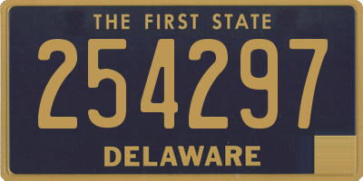 DE license plate 254297