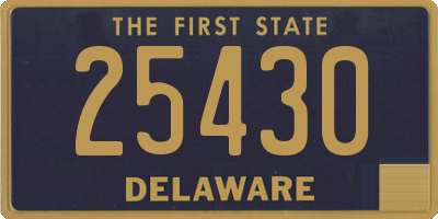 DE license plate 25430