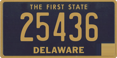 DE license plate 25436