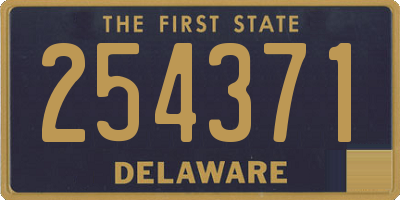 DE license plate 254371