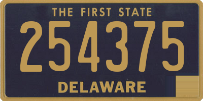 DE license plate 254375