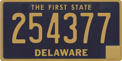 DE license plate 254377