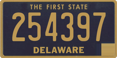 DE license plate 254397