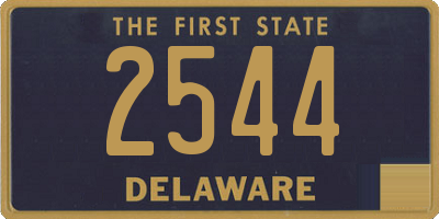 DE license plate 2544