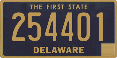 DE license plate 254401