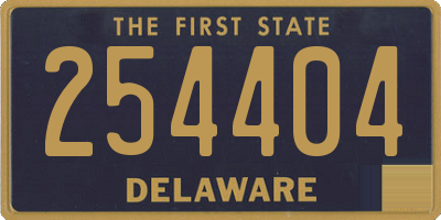 DE license plate 254404