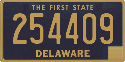 DE license plate 254409