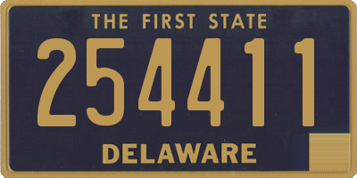 DE license plate 254411