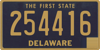DE license plate 254416