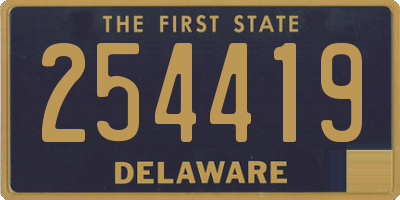 DE license plate 254419