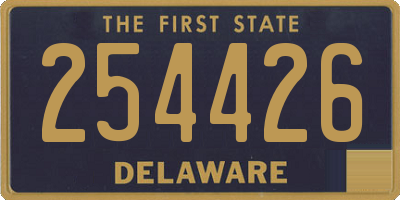 DE license plate 254426