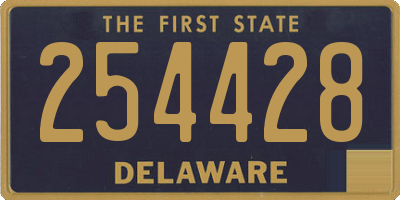 DE license plate 254428