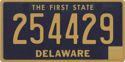 DE license plate 254429