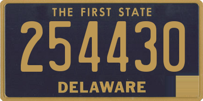 DE license plate 254430