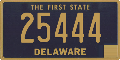 DE license plate 25444