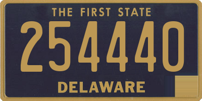 DE license plate 254440