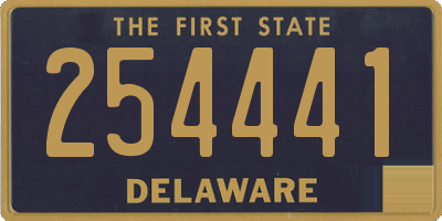 DE license plate 254441