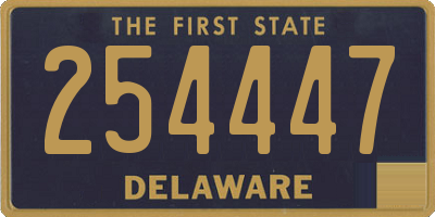 DE license plate 254447