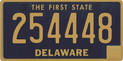 DE license plate 254448