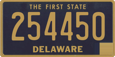 DE license plate 254450