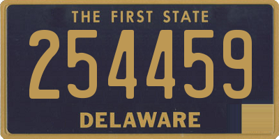 DE license plate 254459