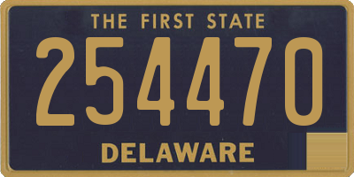 DE license plate 254470