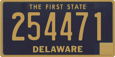 DE license plate 254471